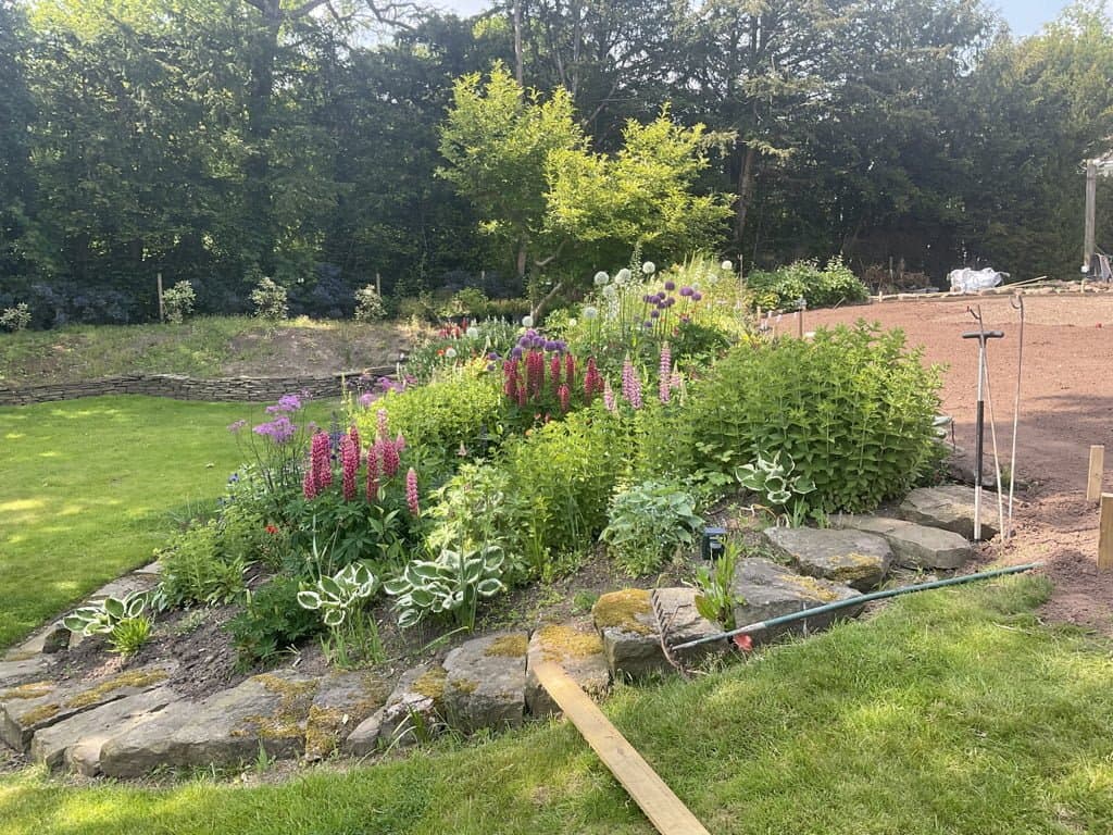 Groundworks addressing the challenging slope on the Mereside Road, Knutsford project