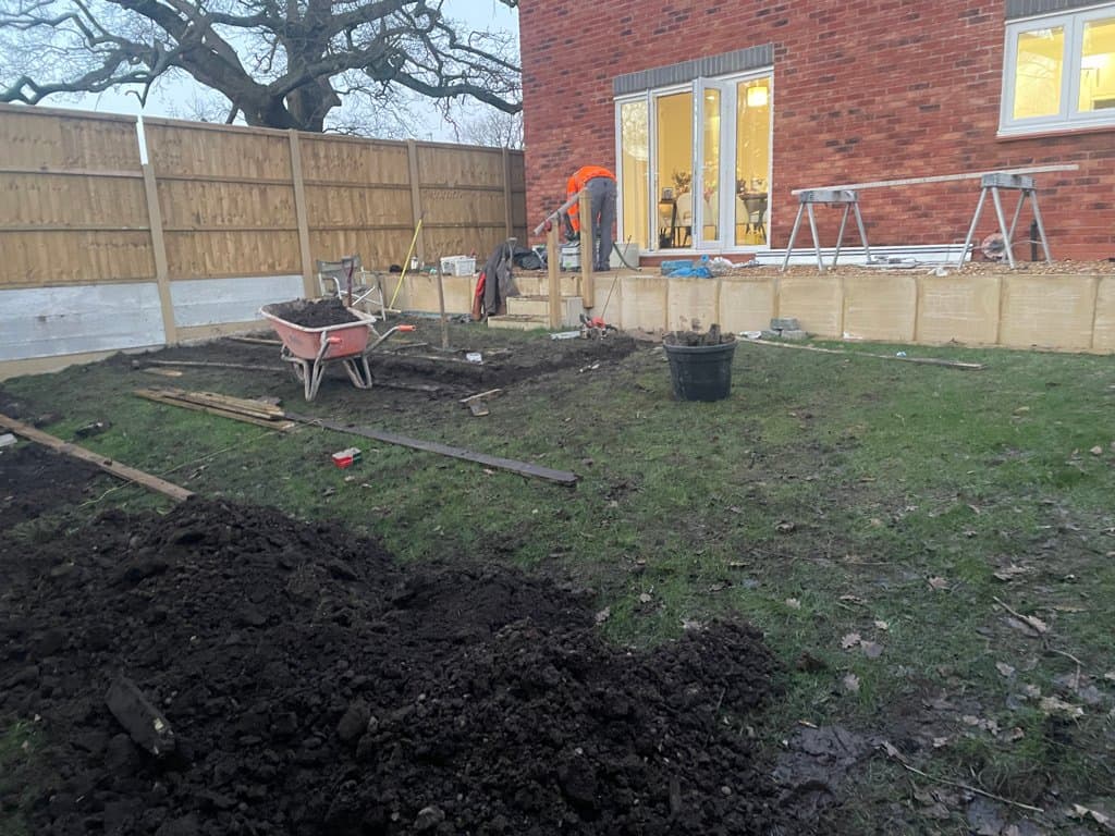 Finished garden on Gorsty Way, Congleton, after a full design and build transformation from bare ground